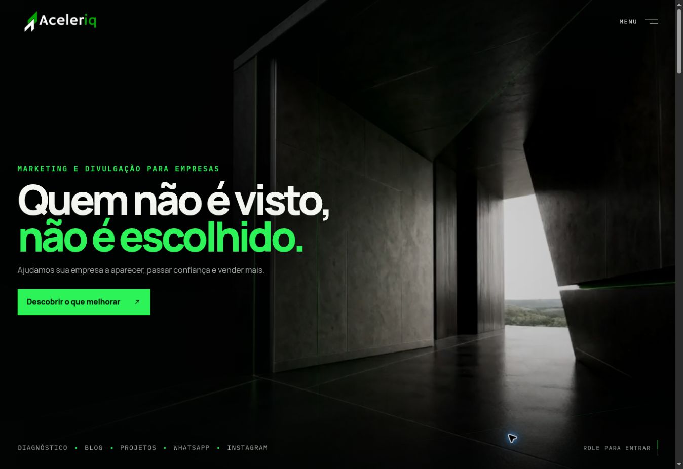 Prévia do próximo case, Aceleriq