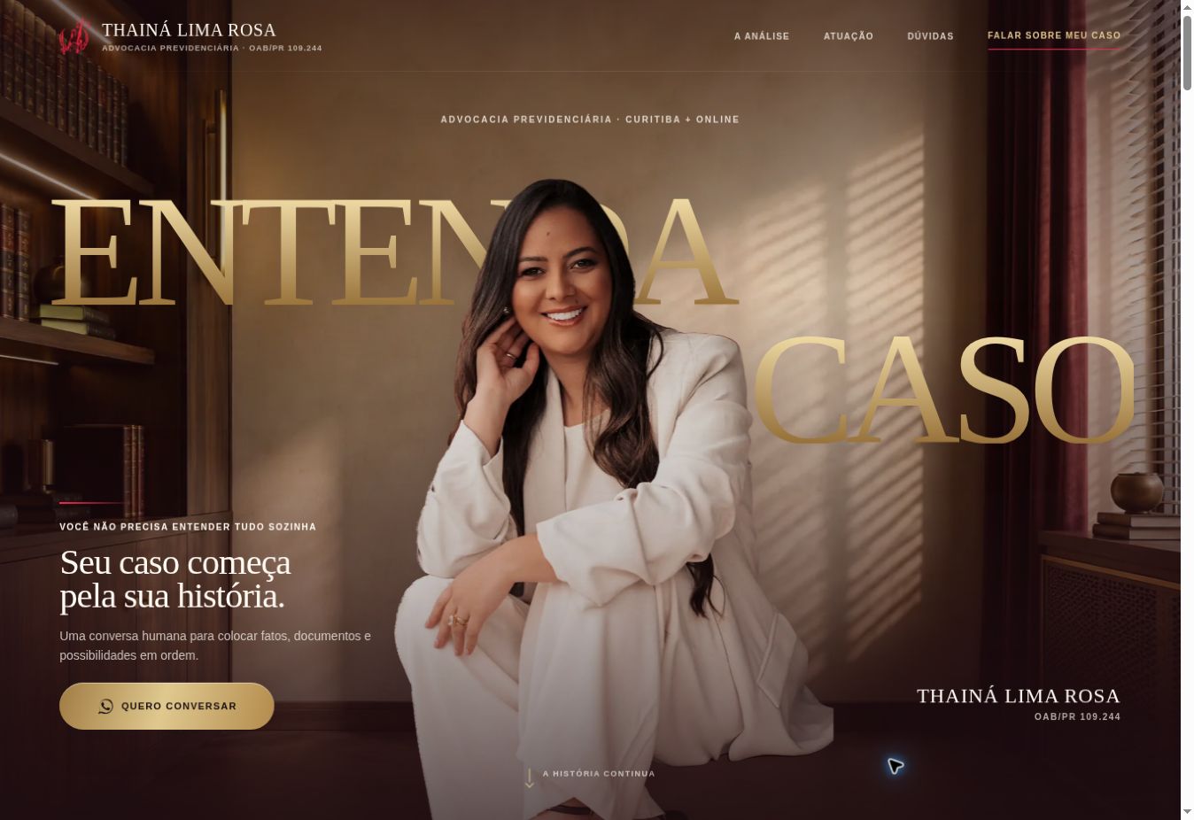 Prévia do próximo projeto, Thainá Rosa